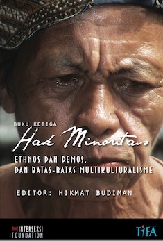 Sampul buku Hak Minoritas. Ethnos, Demos, dan Batas-batas Multkulturalisme.